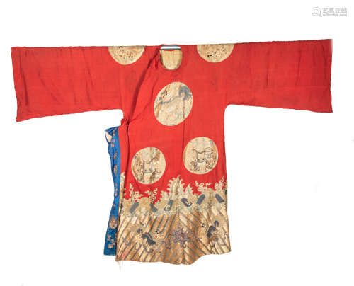 19th Antique Embroidery Robe