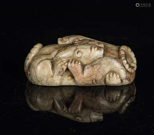 Song Style Antique Jade Mythical Beasts