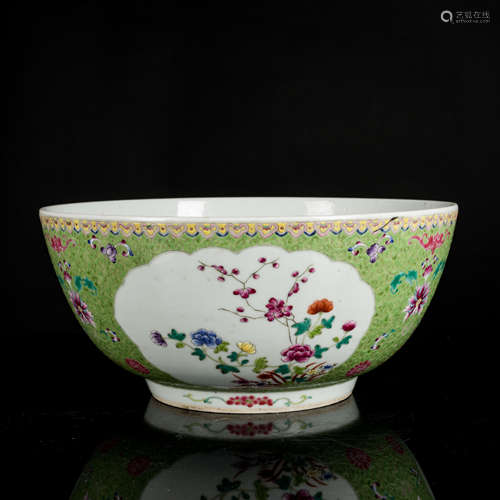 19th Antique Famille Rose Large Bowl