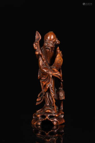 19th Antique Huanghua Li Wood Shoulao