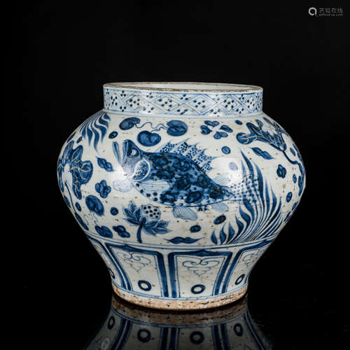 Yuan Style Antique  Porcelain Jar