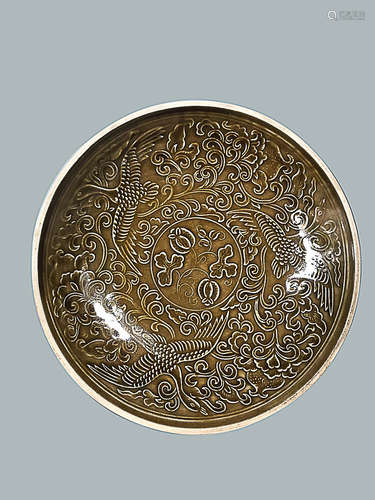 A DING KILN JIANG GLAZE PLATE