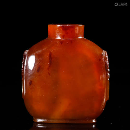 CHINESE AGATE SNUFF BOTTLE