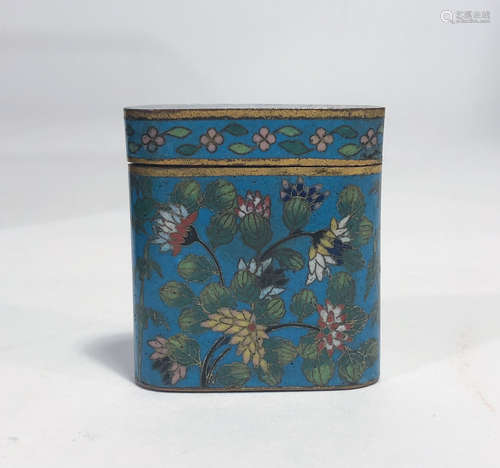 CHINESE QING DYNASTY CLOISONNE BOX