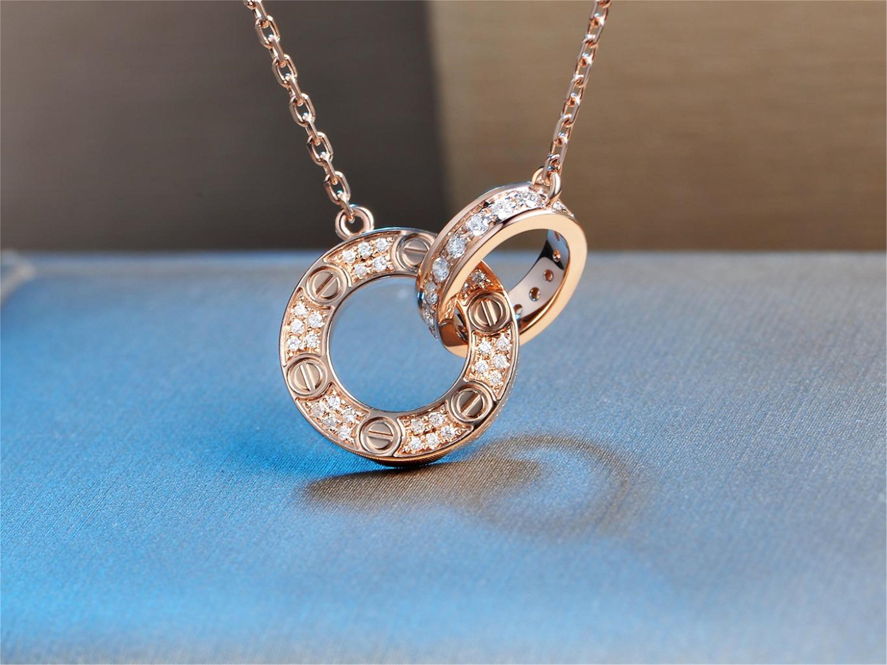 cartier love diamond necklace price