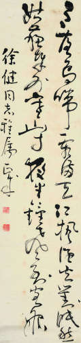 刘正成（b.1946） 书法 立轴 纸本