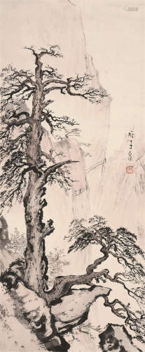 黎雄才（1910～2001） 松树 软片 纸本