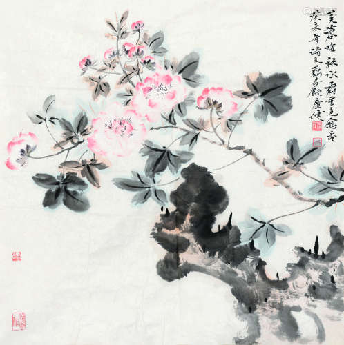 贾广健（b.1964） 2003年作 芙蓉 软片 设色纸本