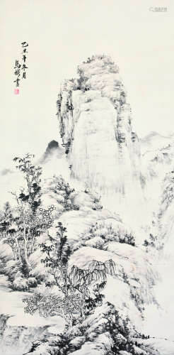 马彬（b.1929） 1985年作 山水 镜片 纸本