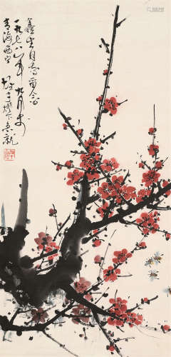 黎雄才（1910～2001） 1978年作 梅花 软片 纸本