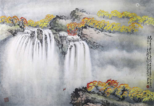 趙少昂  山水