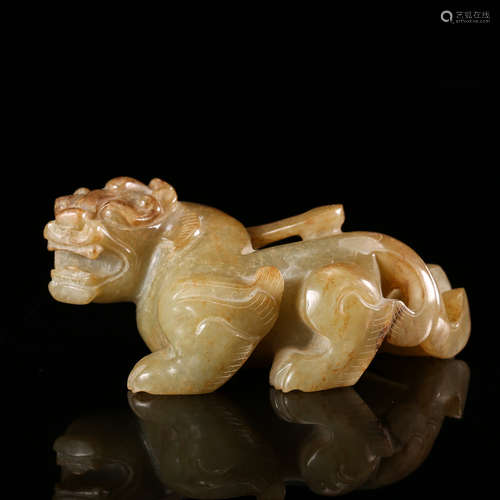 CHINESE YELLOW JADE BEAST