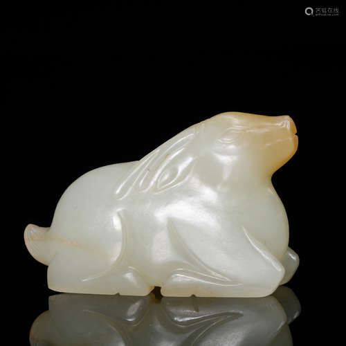 CHINESE WHITE JADE BEAST