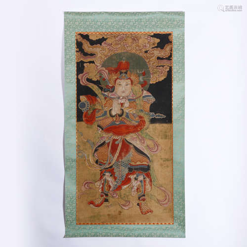 CHINESE  PAINTING DRAWING WEITUO DEITY