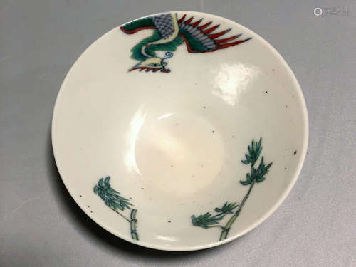 CHINESE FAMILLE ROSE PORCELAIN BOWL