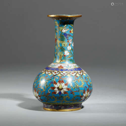 CHINESE  CLOISONNE ENAMEL BOTTLE