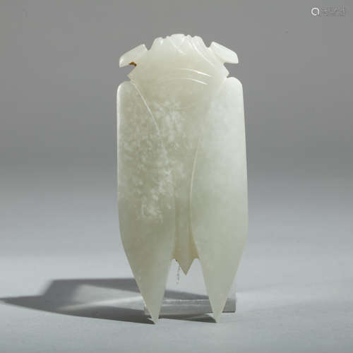 CHINESE  JADE CARVED CICADA