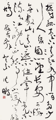 沈鹏（b.1931） 书法 水墨纸本 立轴