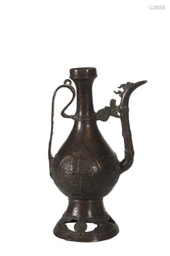 COPPER COFFEE POT CHINESE 19TH CENTURY