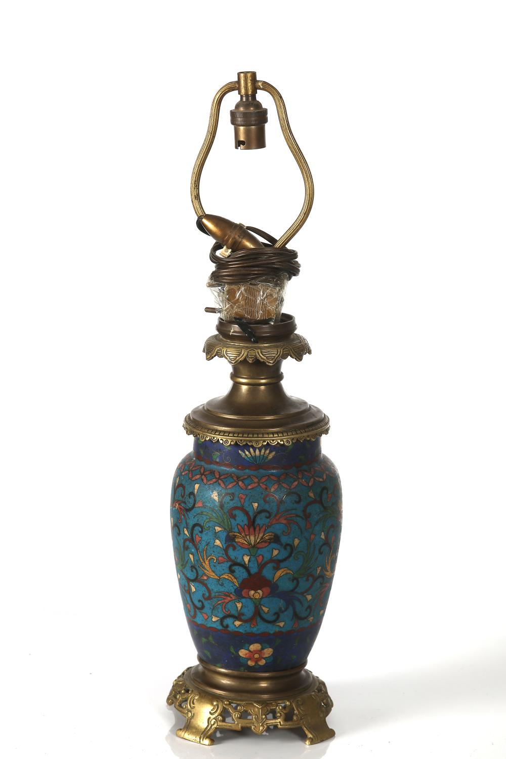 cloisonne lamp antique