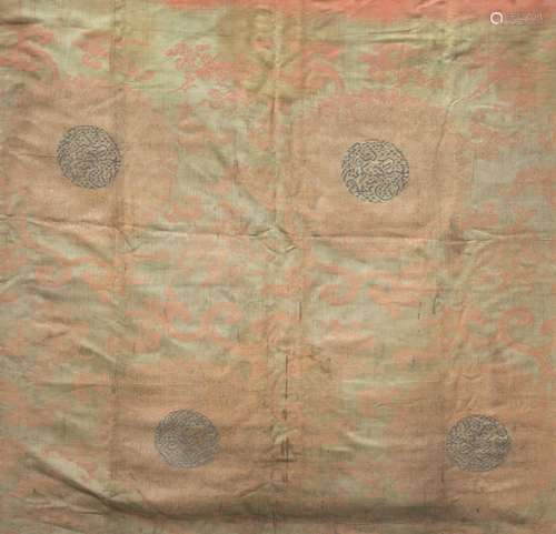 A CHINESE SILK PANEL