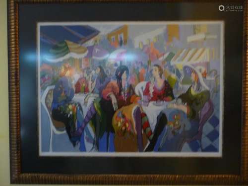 ISAAC MAIMON LIMITED EDITION SERIGRAPH SILKSCREEN, MOUNTED AND FRAMED
