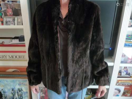 AUTHENTIC BEAVER FUR JACKET--FULLY LINED