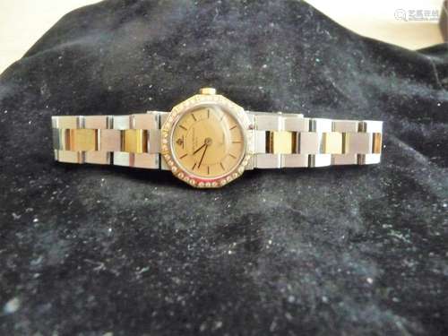 BAUME & MERCIER RIVIERA DIAMOND 18K WATCH