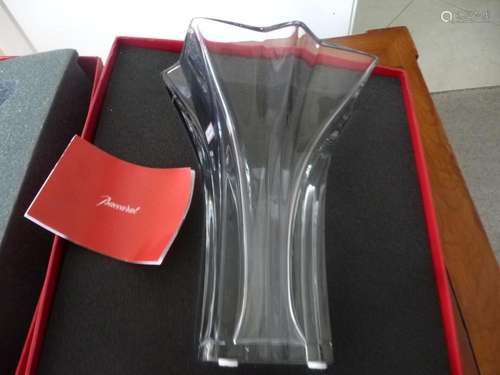 BACCARAT CRYSTAL BOUQUET VASE-NIB