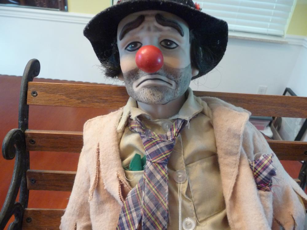 emmett kelly porcelain doll