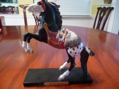 LIMITED EDITION COLLECTIBLE PAINTED INDIAN PONIES WARRIOR BROTHERS