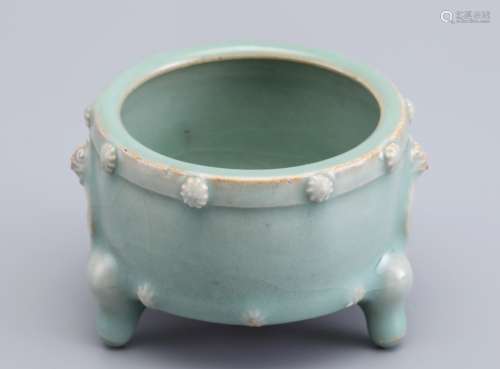 LONGQUAN KILN LAVENDER GRAY GLAZED CENSER