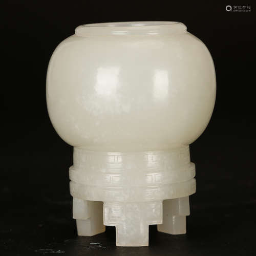 CHINESE WHITE JADE CENSER