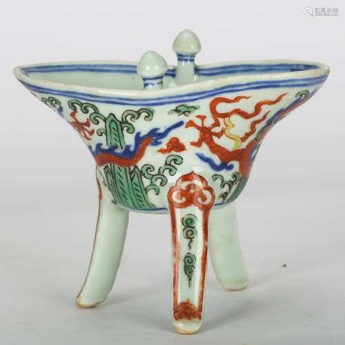 CHINESE WUCAI PORCELAIN CUP