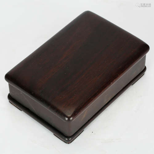 CHINESE ROSEWOOD INK STONE BOX