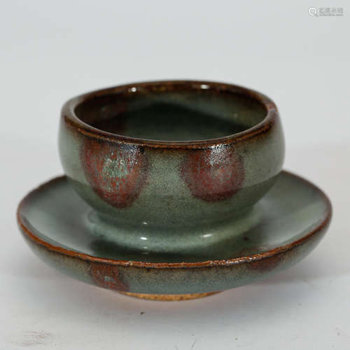 CHINESE FLAMBEE GLAZED PORCELAIN BOWL