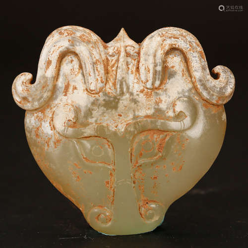 CHINESE JADE SHEEP HEAD