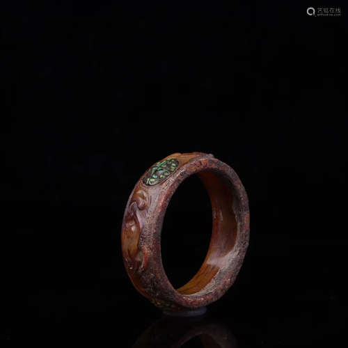 A HETIAN JADE BANGLE, ZHAN&HAN DYNASTY