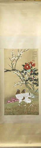 YU JIGAO FINE BRUSHWORK FLOWER & BIRD 