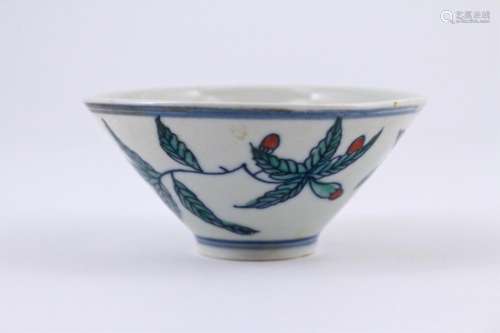 Ming Dou cai Porcelain Bowl Chenghua Mark