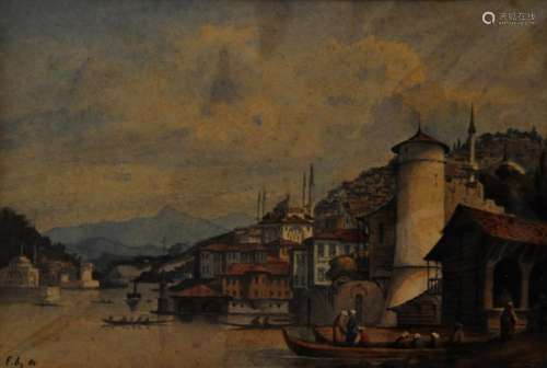 Aquarellmaler, Türkei um 1881,