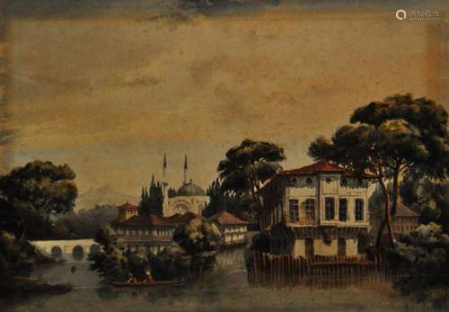 Aquarellmaler, Türkei um 1900,