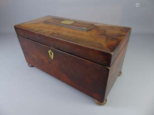 A Late Georgian Mahogany Tea Caddy