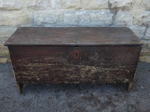 A Circa 18th Century Oak Coffer