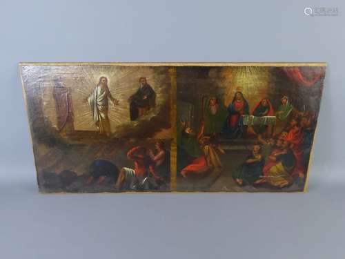 A Religious Iconographic Panel Painting