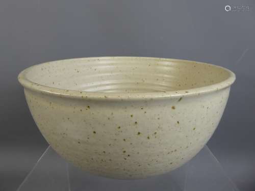 A Large Studio Pottery Oatmeal Bowl