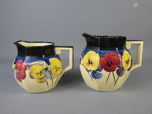 Royal Doulton Pansy Pattern Jugs