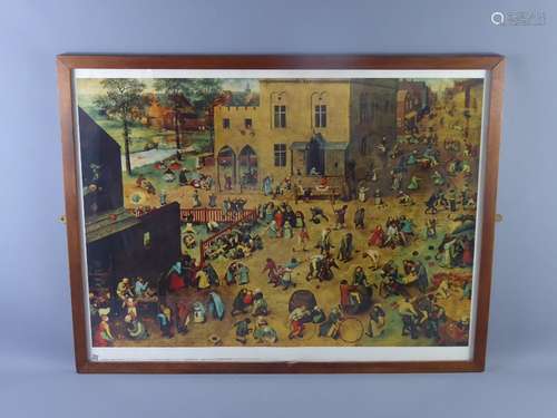 After Pieter Bruegel The Elder's, a print entitled 'Children Playing'