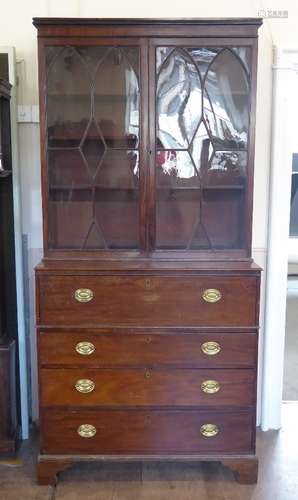 A Late Georgian Drop Front Secretaire