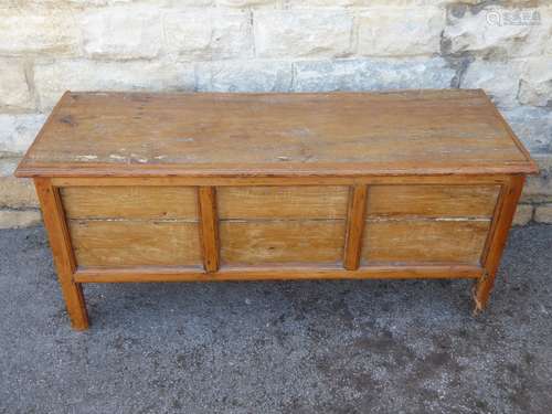 A 19th Century Oak and Pine Blanket Box